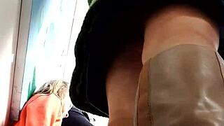 Hey, what's hiding under that skirt on hidden cam? Can you guess what I caught?