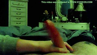 i got a beautiful handjob from her perfect hands, it was so sensual and teasing, fingering me gently.