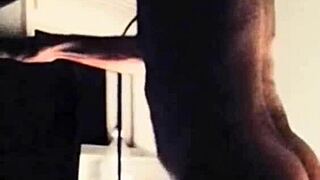 Mature Amateur Licks Cock and Balls on Her Face