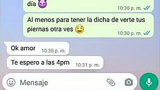 Convincing My Latina Worker To Fuck Via Whatsapp