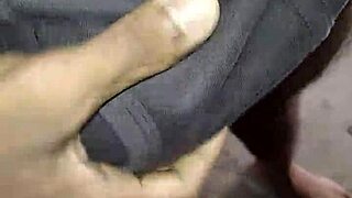 Young guy masturbating in gay handjob session