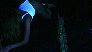 carrie experiences blacklight sex with a blonde fetish