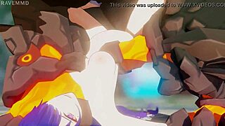 raiden faces more monster trouble in this anime hentai adventure