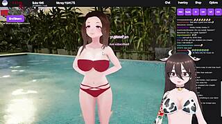Dive into this hot tub simulator with sexy bikini babes showing off big tits and ass.