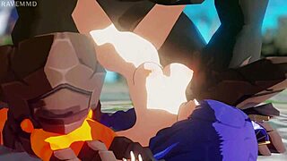 raiden faces more monster trouble in this anime hentai adventure