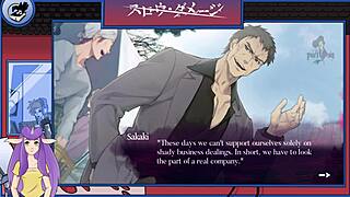 Slow Damage Part 3: Detailed Hentai Scene With Muscular Characters