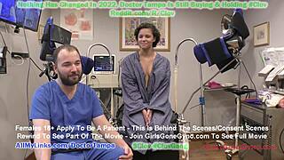 Clov Rebel Wyatt chokeret over nabo læge Tampa's første gyno-undersøgelse fanget på skjulte kameraer på Girlsgonegyno Com