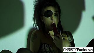 hot christy mack the pirate plays with her amazing ass and tight wet pussy