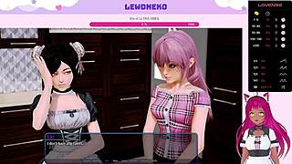 Vtuber Lewdneko Plays Harem Hotel With Big Tits Maids In Bdsm