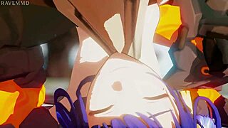 raiden faces more monster trouble in this anime hentai adventure