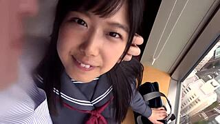 Hey, wanna watch this sweet 18-year-old Japanese beauty ride bareback after school? Her raw passion and relentless cowgirl moves will blow your mind!