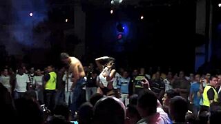 Sexy Chica Strips Naked at Colombian Salsa Club on Camera