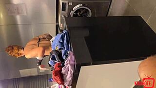 Hot redhead maid bangs boss in apartment before wife arrives