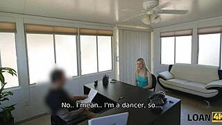 Dancer Shows Bank Manager Her Moves!