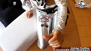 German slut with small tits in POV 😏