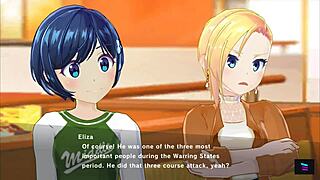 blonde demon king eliza in magicami cartoon with big tits