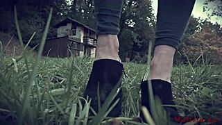 You are a dirty worm in shoes feet femdom mistress fetish