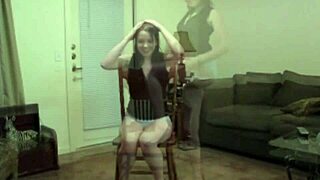 Tiny red slut teases with sexy dance 😏🍑