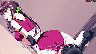 Female Wrestler Wife Gets Naughty in Anime!