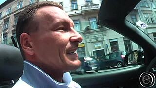 Titus and Lauro Giotto bang a horny chick in wild public 3some action