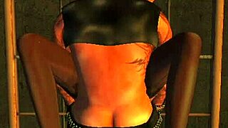 Tied up in Second Life bondage sex!