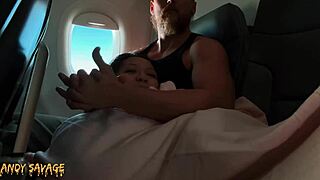 Public Fingering Asian On Airplane Mile High Club