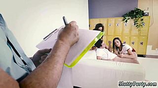 white girls explore orgy in dorm