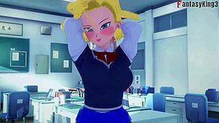 dragon ball zex chapter 2 android 18 and videl want to fuck gohan!!
