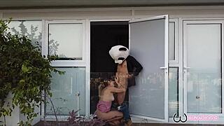 Fucking My Teen Girlfriend Bent Over in Parents' Apartment