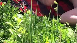 Boss fucks young secretary outdoors 🔥