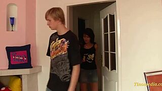 Petite Teen Relaxes After School With Fun