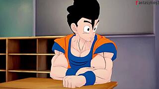 dragon ball zex chapter 2 android 18 and videl want to fuck gohan!!