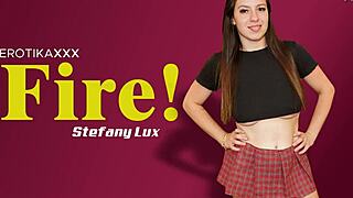 Stefany Lux Takes Monster Cock In Deepthroat Scene