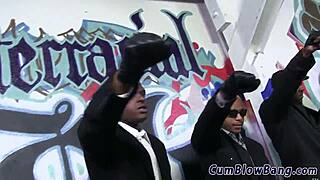 teen faces monster cock bukkake in intense blowbang