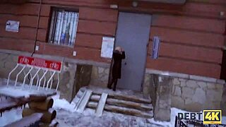 Debt4k Blonde Angelface Rides Hard for Expensive Furniture