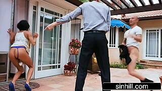 sneaky beauty fucking husband and lover at once 😏 megan rain