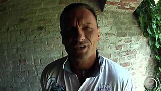 Titus and Lauro Giotto bang a horny chick in wild public 3some action