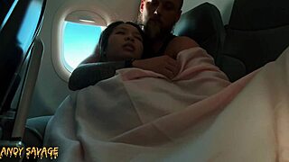Public Fingering Asian On Airplane Mile High Club
