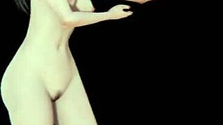 Look at Sakura, this Japanese girl dancing naked in Gokuraku Jodo