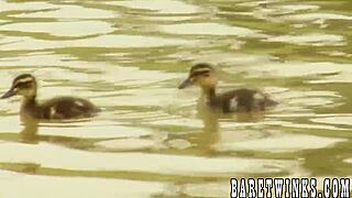 Skinny twink's tight asshole drilled hard by big cock