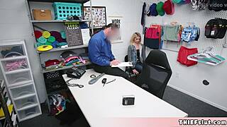 Cute blonde teen madison shoplifts again