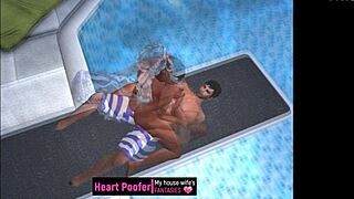 Kami ditangkap bersenang-senang di kolam renang awam