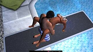 We got caught having fun at the public pool