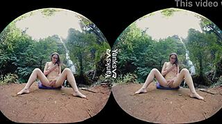 yanks hottie sierra's big orgasm outdoors with vibrator