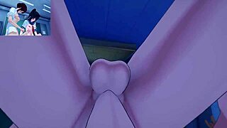 Anime futanari gets pounded in pov anal