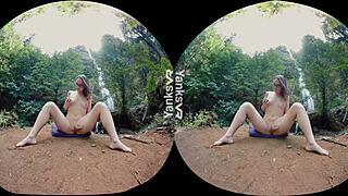 yanks hottie sierra's big orgasm outdoors with vibrator