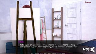 cock stood up while posing in dusklightmanor episode 1 scene 22