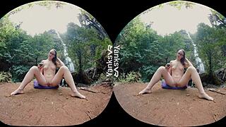 yanks hottie sierra's big orgasm outdoors with vibrator