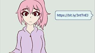 Crystal says, 'Check out this hentai compilation with huge tits and blue eyes'