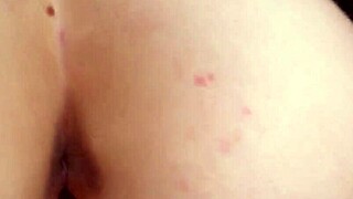 This tight pussy cums hard from a small dildo! 😩